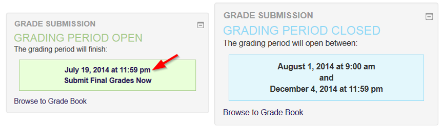 class.tyndale.ca Grade Submission box with "Submit Final Grades Now" option highlighted