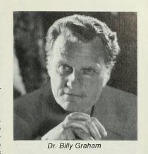 Black and white portrait shot of Dr. Billy Graham