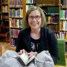 Prof. Natasha Duquette in the Gladstone Library