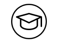 Graduate hat logo