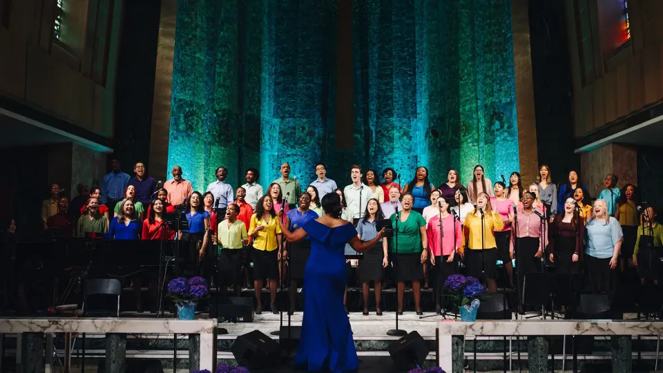 Singers in the Tyndale Chapel during Spring in the Chapel 2026