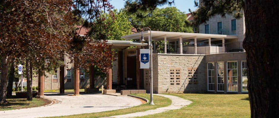 Front of the Tyndale University campus