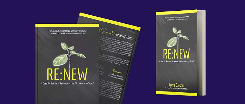 Front cover of a book titled Renew by Jervis Djokoto