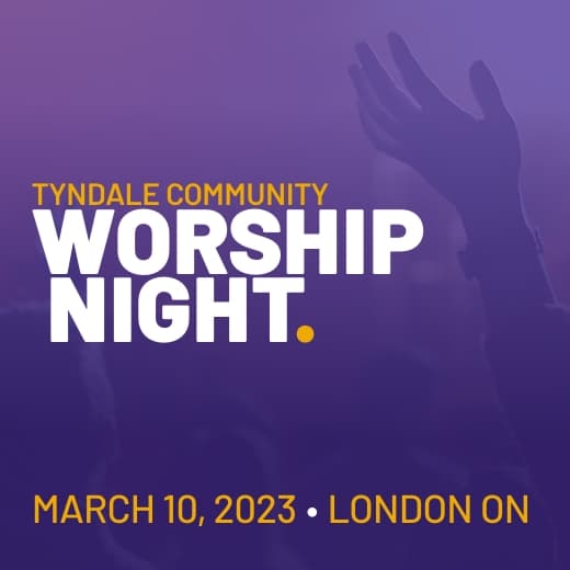Tyndale Community Worship Night on March 10, 2023 at North Park Community Church in London, ON