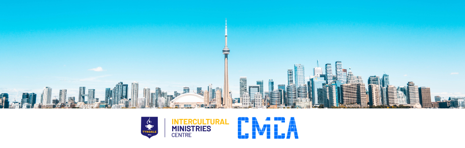 Life As Mission Basic banner with Toronto skyline and TIM Centre logo and CMCA logo