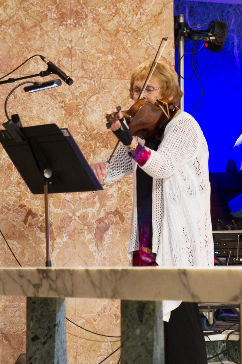 Carol Brock on violin