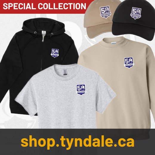 Seminary 50th special collection merch, available for a limitd time