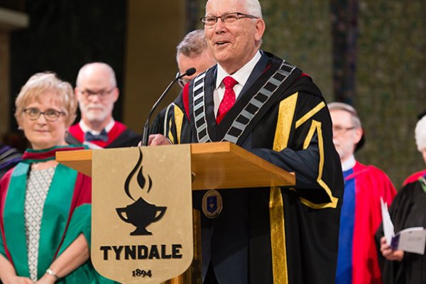 Chancellor Wilkinson's welcome address from the podium