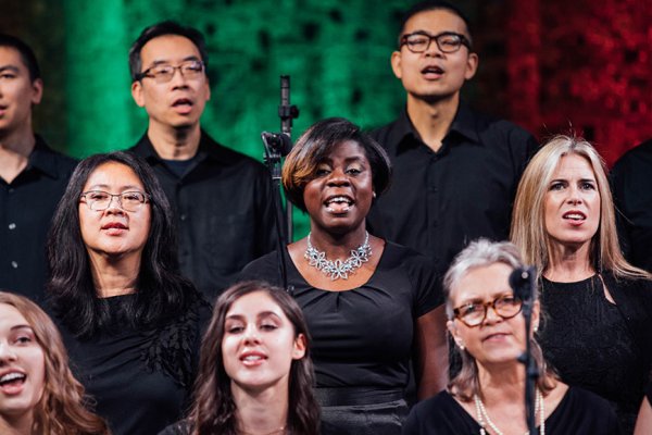 Members of the Tyndale Community Choir singing