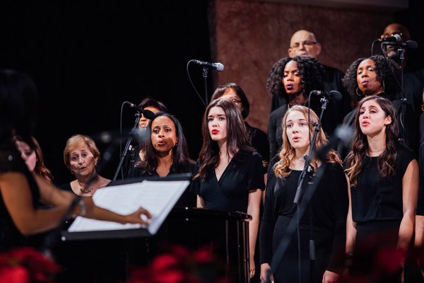 Members of the Tyndale Community Choir singing