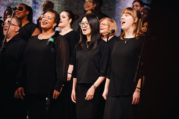 Choir singing