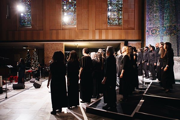 Choir singing