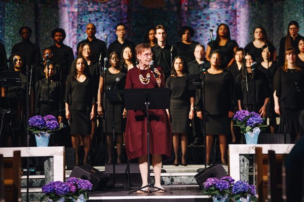 Dr. Kerr addressing the people at SIC 2026