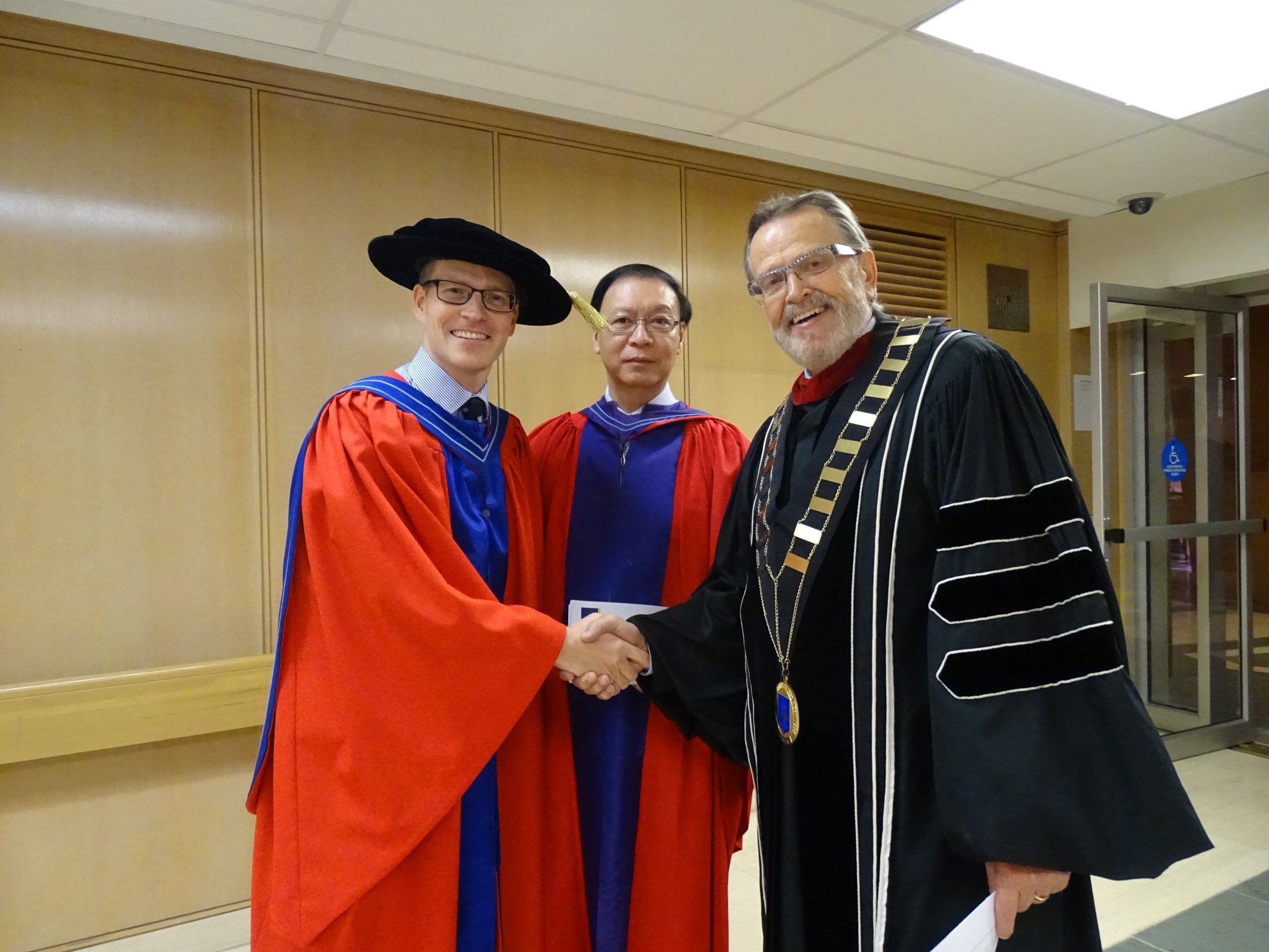 Dr. Pedlar with Dr. Nelson and Dr. Ngien