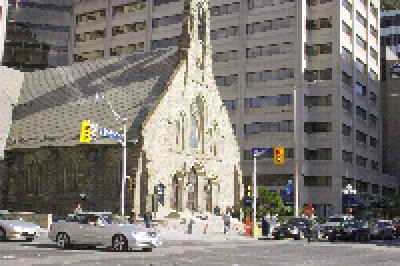 A church in downtown Toronto